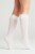 On The Go Trouser Sock Opaque White Perspective: right