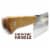 Meat Cleaver, Heavy Duty Knife with Solid Wood Handle (Stainless Steel, 8-In) Perspective: right