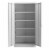 Aobabo 72 Inch Rolling Locking Storage Cabinet with Adjustable Shelves, Gray Perspective: right