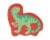 TarHong Shaped Plate Pack - Red Dinosaur Perspective: right