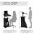 Adjustable Laptop Notebook Desk Computer PC Table Office Home Storage Black Perspective: right