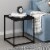Furinno Pasir 3-Tier Corner Open Shelf Bookcase, Blackwood Perspective: right