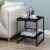 Furinno Romain 2-Tier Tall End Table, Espresso Perspective: right
