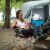 Core Portable Outdoor Camping Folding Chair with Carrying Storage Bag, Wine Perspective: right