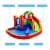 Inflatable Slide Bouncer and Water Park Bounce House Splash Pool Water Cannon Perspective: right