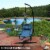 Hanging Hammock Camping Chair Swing w/Armrest - Drink Holder and Footrest - Blue Perspective: right
