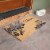 Sunnydaze 17-Inch x 29-Inch PVC and Coir Doormat - Blue Leaf Scroll Perspective: right