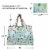 Wrapables Large Nylon Reusable Shopping Bag, Bouquet Perspective: right