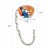 Wrapables Stylish Purse Hook Hanger, Foldable Handbag Table Hanger, Two Cats Perspective: right