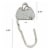 Wrapables Stylish Purse Hook Hanger, Foldable Handbag Table Hanger, Silver Handbag Perspective: right