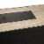 Peaktop Outdoor Rectangular Propane Ceramic Gas Fire Pit with Steel Base, Black/Stone Perspective: right