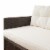 Peaktop Outdoor 3-Piece Rattan Patio Sectional Sofa Set with Cushions., Brown/White Perspective: right