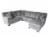 Sitswell Emerson Left Hand Facing Sectional with Corner Perspective: right