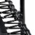 40" Mini Hexagonal Fitness Trampoline with Adjustable Handrail - Black Perspective: right
