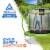 Moxie Pumpkin-Shaped Outdoor Trampoline with Top-Ring Frame Enclosure, 8 FT - Green Apple Perspective: right
