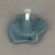 Set of 6 Blue Cast Iron Scallop Sea Shell Drawer Pulls Nautical Cabinet Knobs - Light Blue Perspective: right