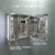 Erie 30 in. W x 26 in. H Silver Aluminum Recessed or Surface Mount LED Mirror Cabinet Perspective: right