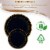 7.5  Black with Gold Edge Rim Plastic Appetizer/Salad Plates (120 Plates) Perspective: right