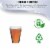 8 oz. Clear Square Plastic Cups (336 Cups) Perspective: right