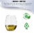 12 oz. Clear Elegant Stemless Plastic Wine Glasses (64 Glasses) Perspective: right