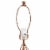 Lalia Home Metal Geometric Wired Table Lamp in Rose Gold with Gold Shade Perspective: right