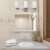 Simple Designs 20.75 Modern 3 Light Metal and Milk White Cylinder Shape Glass Shades with Perspective: right