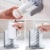 Glass Washer with Double Sided Bristle Brush, Glass Cup Brush Cleaner with Suction Cups Perspective: right