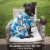 Midlee Blue Hibiscus Hawaiian Dog Board Shorts (XXX-Large) Perspective: right