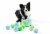 Midlee Hide a Ball Dog Toy - Blue/Green (Large) Perspective: right