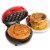 Nostalgia My Mini Santa Red Waffle Maker Perspective: right