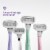 Flamingo Five-Blade Women's Razor Blade Refill Cartridges Perspective: right