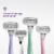 Flamingo Five-Blade Women Razor Blade Refill Cartridges Perspective: right
