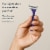 Harry's 3 Blade Men's Disposable Razors - Midnight Blue Perspective: right
