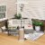 Patio Heater Propane 47,000 BTU Outdoor Heater with Table and Cover Steel Perspective: right