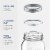 Paksh Novelty Wide Mouth 32 Oz Quart Canning Mason Jars w/Rings & Lids, 12 Pack Perspective: right