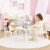 Fantasy Fields - Rainbow Fishnet Play Table & Chairs Kids Furniture - White Perspective: right