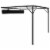 vidaXL Garden Wall Gazebo with Retractable Roof Canopy 118.1 x118.1 Anthracite Perspective: right