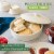 Chef Tacos Ceramic Tortilla Warmer, 8", Cream, Tortilla Holder Container Perspective: right
