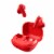 Skullcandy Smokin Bud True Wireless Ear Buds and Case - Red Perspective: right