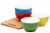 Bruntmor Red, Blue, Green, Yellow 20 Oz Ceramic Dessert Bowl Set Of 4 Perspective: right