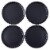 Bruntmor 10  White Pie Pan Set of 4 - Porcelain Ceramic, Oven & Dishwasher Safe Perspective: right