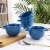 Bruntmor Blue 24 Oz x 4 French Onion Soup Crocks with Handles Perspective: right