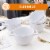 Bruntmor 24 Oz x 4 Soup Mugs White - French Onion Soup Bowls W/ Handles & Lids Perspective: right