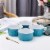 Bruntmor 12 Oz Teal Ceramic Ramekins (Set of 4), Perfect Baking Dishes. Perspective: right