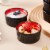Bruntmor Black & Red 4 Oz Ramekin Set (6) - Perfect for Baking, Serving & More! Perspective: right
