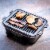 Bruntmor BBQ Grill, Heavy Duty Pre-Seasoned Cast Iron, 14 x12 Perspective: right