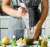Courant CHB-2001CW 2 Speed Electric Hand Blender with 30 Oz Measuring Cup, White Perspective: right