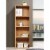 Hodedah 12 x 16 x 47 Inch 4 Shelf Bookcase and Office Organizer, Beech Finish Perspective: right