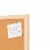 U Brands Cork Birch Bulletin Board Perspective: right