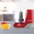 Brentwood MC-109R 1.5 Cup Kitchen Countertop Mini Food Chopper Processor, Red Perspective: right